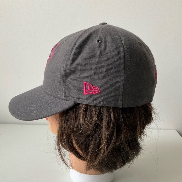 Gray and Pink Women's Cap - Picture 3 of 7